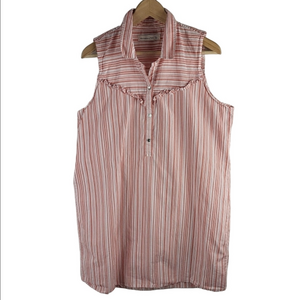 Abercrombie & Fitch Tunic Dress pink-white striped patternouter
